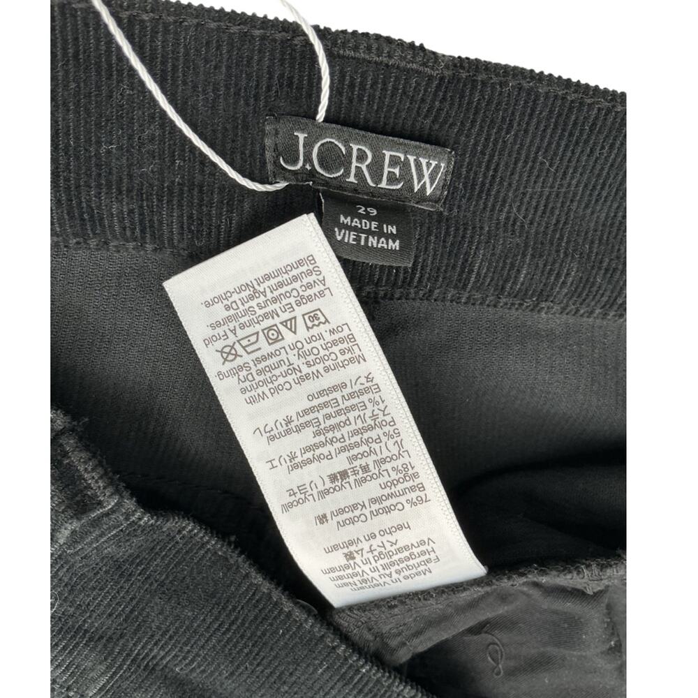 J.Crew Wide-Leg Black Corduroy Pants Size 29 - Picture 4 of 4